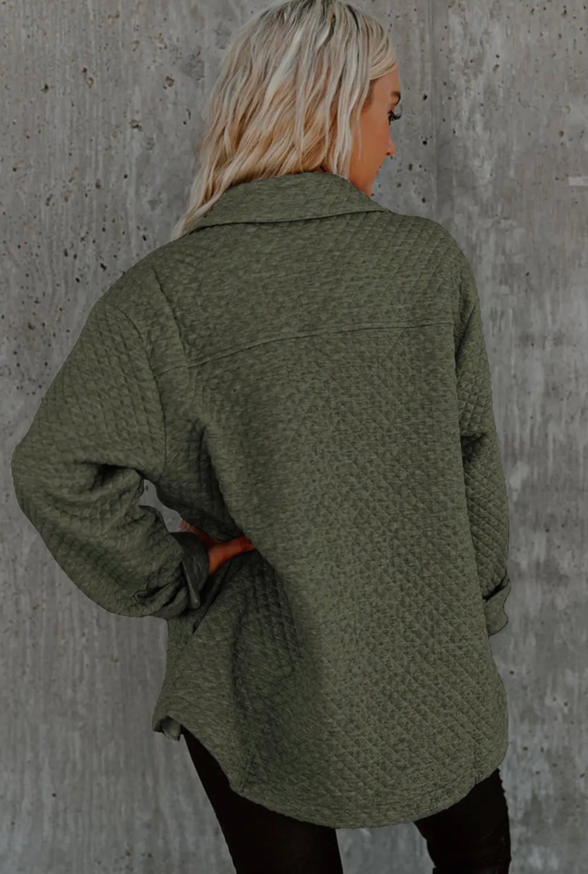 Olive Quilted Jacket